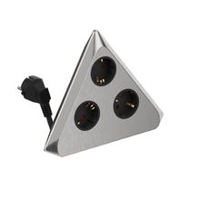 Product image of LINUS LIN-CD3X3 დამაგრძელებელი დამიწებით დეკორატიული- კუთხის 3Xბუდე 3მ