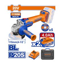 Product image of WADFOW WLAPB522 800W უნახშირო უსადენო კუთხის სახეხი მანქანა