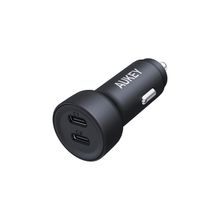 Product image of Car Charger/ Aukey 65W CC-Y23 Enduro Type-C Dual 2-Port Car Charger Gray