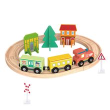 Product image of ქალაქის მატარებლის ნაკრები – ხის საგანმანათლებლო სათამაშო