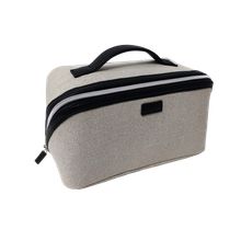 Product image of Colorblock Series Prism Large Capacity Cosmatic Bag with Handle(Black) კოსმეტიკის ჩანთა