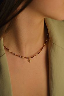 Product image of De Aure Garnet ნატურალური ქვის ყელსბაამი