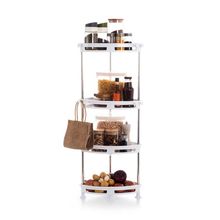 Product image of აბაზანის თარო  4 იარუსით Primanova White