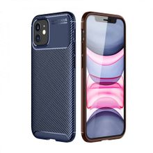 Product image of კარბონის ქეისი iPhone 12 Mini Focus Carbon Case - მუქი ლურჯი
