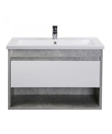 Product image of აბაზანის ტუმბო ხელსაბნით Oslo Loft 80-A gray/white SU/Cosmo 80 სმ
