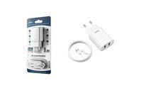 Product image of REMAX (iPhone) RP-U35 2პორტიანი ადაპტერი+კაბელი აიფონი