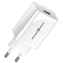 Product image of USAMS T22 Single USB QC3.0 Travel Charger (EU) ადაპტერი