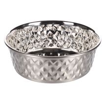 Product image of Flamingo FEEDING AND DRINKING BOWL DIAMI STAINLESS STEEL ჯამი