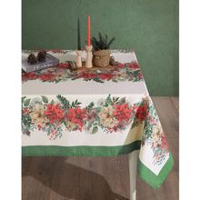 Product image of MANAMO PONSETIA DIGITAL PRINTED CHRISTMAS TABLE CLOTH მაგიდის გადასაფარებელი