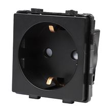 Product image of როზეტი ჩარჩოს გარეშე Socket Style 16A დამიწებით და შტორებით შავი
