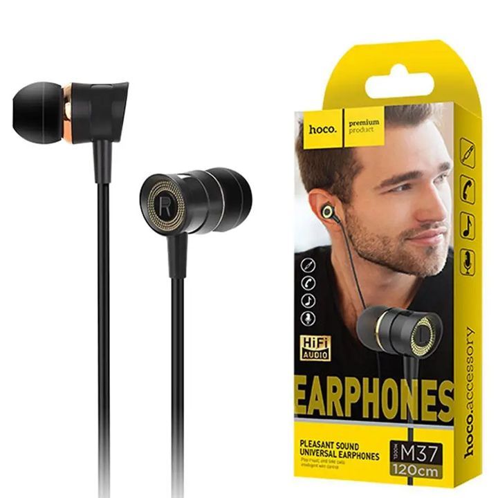 hoco-m37-pleasant-sound-universal-earphones-with-microphone-black-photo-3
