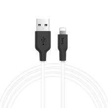 Product image of HOCO X21 Plus Silicone charging cable for Lightning black＆white