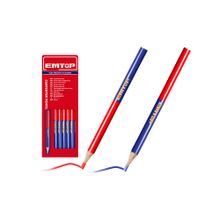 Product image of სადურგლო ფანქარი 12 ცალი (ლურჯი/წითელი) EMMQ2512 EMTOP