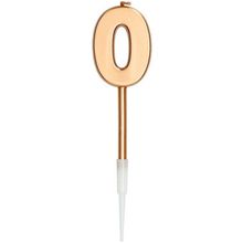 Product image of ციფრი სანთლები მეტალიკი სპილენძისფერი