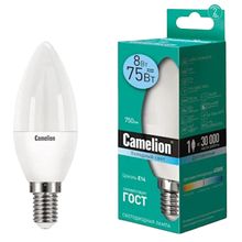Product image of CAMELION LED8-C35/845/E14 LED ნათურა  