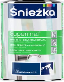 Product image of ემალი ზეთოვან-ფთალური Sniezka Supermal F530 800 მლ პრიალა მუქი ლურჯი