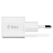 Product image of Ttec SmartCharger GAN 20W PD Travel Fast Charger + USB-C to USB-C 60W Cable 2SCG20CB ადაპტერი