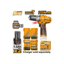 Product image of INGCO COSLI23114 12V ნახშირიანი ელექტრო ხრახნდამჭერი