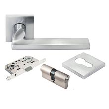 Product image of Morelli სახელურის კომპლექტი ცილინდრი გასაღები/გასაღებზე "Kaffee" DIY MH-50-S6-KH SC matte chrome