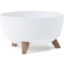 Product image of BOWL ROMA ECO RECYCLED 430 OVAL JUMPER - WHITE 18 პლასტმასის ქოთანი