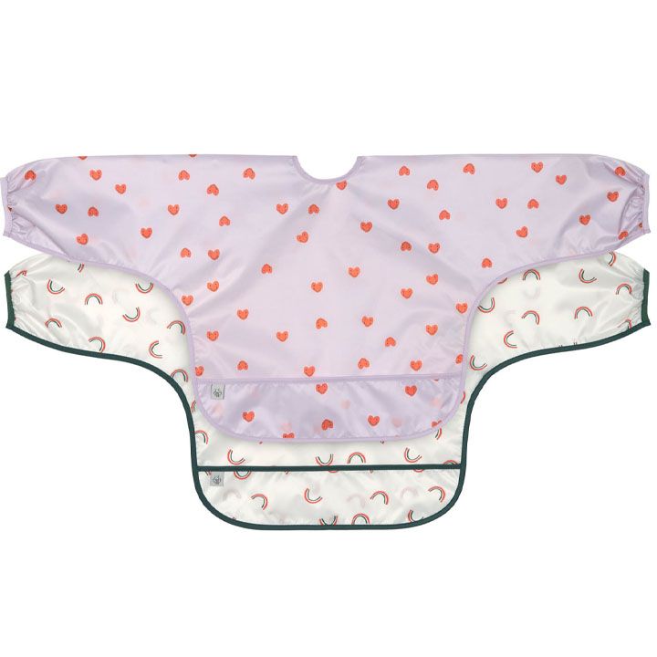 lassig-long-sleeve-bib-2-pcs-happy-rascals-heart-lavender-bavshvis-tsinsafari