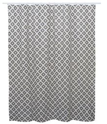 Product image of აბაზანის ფარდა კაუჭებით Bisk Kira Basic Multi 180x200 სმ