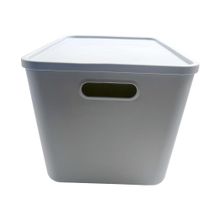 Product image of სათავსო ყუთი/High Storage Box with Lid (L)(Gray)