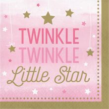 Product image of ხელსახოცი twinkle twinkle ვარდისფერი