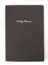 Product image of Weekly Plan Stitch-bound Book (32 Sheets) (Black) ბლოკნოტი