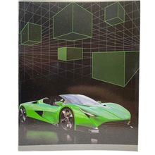 Product image of Pensan რვეული 96 ფურცლიანი უჯრიანი მწვანე მანქანა