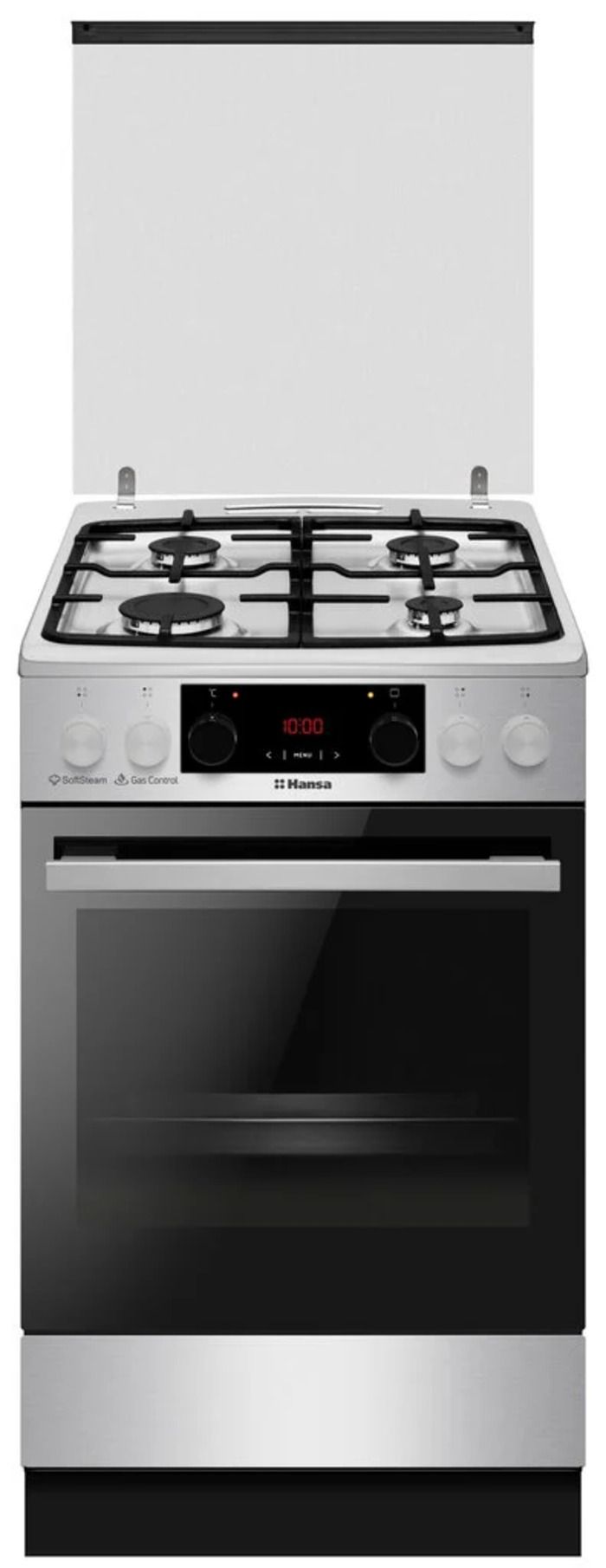 Gas Cooker/ Hansa/ Hansa FCMXS593633 85/50/60, Oven EL, Silver, Top 4