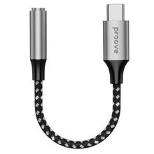 Product image of Adapter AUX Proove SoundMesh Type-C to 3.5mm gray აუდიო ადაპტერი