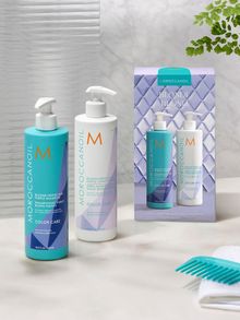 Product image of Moroccanoil bloonde duo იასამნისფერი შამპუნი 500 მლ + იასამნისფერი კონდიციონერი 500 მლ