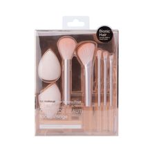 Product image of მაკიაჟის ფუნჯების ნაკრები/Makeup Brush & Makeup Sponge (7 pcs, Pink)