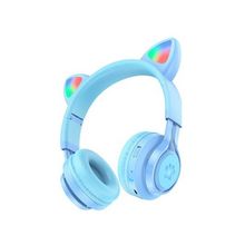 Product image of HOCO W39 Cat ear kids BT headphones wireless headset blue