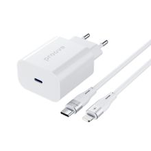 Product image of Wall Charger Proove Rapid 20W (Type-C) + Cable Type-C to Lightning white