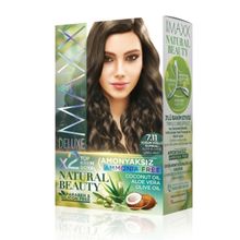 Product image of MAXX DELUXE NATURAL BEAUTY თმის საღებავი უამიაკო 7.11