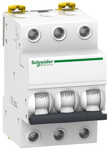 Product image of ავტომატური ამომრთველი Schneider Electric 6kA 25A 3P C A9K24325