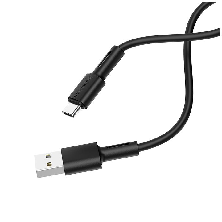 borofone-bx31-soft-silicone-charging-data-cable-for-type-c-black-photo-3
