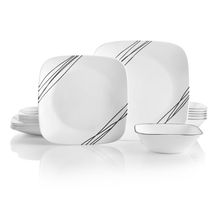 Product image of Corelle Simple Sketch Studio 18ც თეფშების და თასების ნაკრები