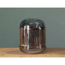 Product image of Nisse 13x16სმ მინის ლარნაკი ოქროსფერი სარტყელით