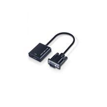 Product image of VGA -HDMI გადამყვანი აუდიო გამოსასვლელით, 0.2მ, შავი, K3434 black 0151062