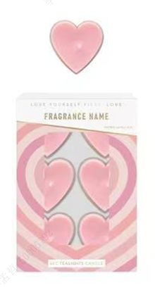 Product image of სურნელოვანი სანთელი/Sweetheart Series Scented Candles (6 Pack) (Rose)