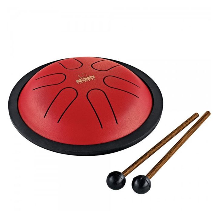 meinl-nino980r-mini-steel-tongue-drum-red-melody-incl-2-beater-tang-drami