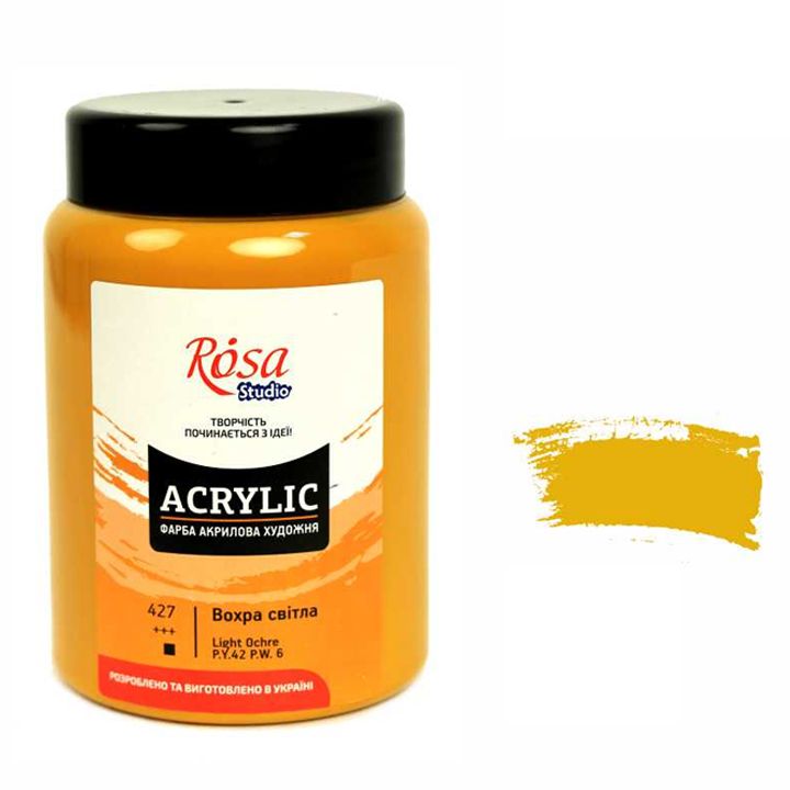 rosa-studio-light-ochre-400ml-akrilis-saghebavi