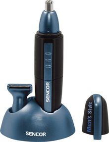 Product image of Hair Trimmer/ Sencor SNC 101BL Nose Ear Hair Trimmer, Washable cutting heads, practical stand, cleaning brush, 1x AA alkaline battery, 27 x 29 x 129