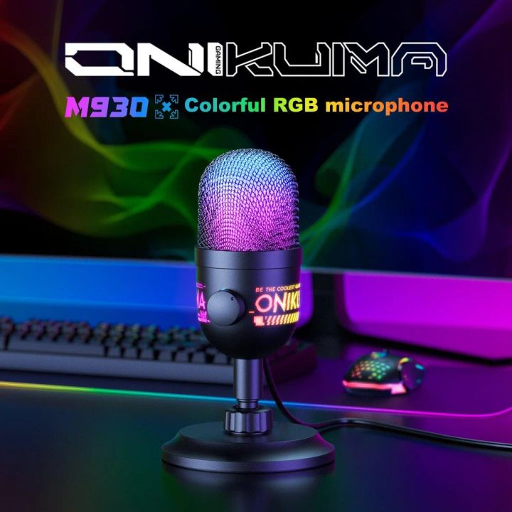 onikuma-m930-studio-rgb-microphone-with-48khz-capture-smart-monitoring-sadeniani-mikrofoni-photo-2
