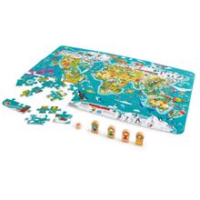 Product image of Hape სათამაშო პაზლი/თამაში მსოფლიო ტური 2-in-1 World Tour Puzzle and Game