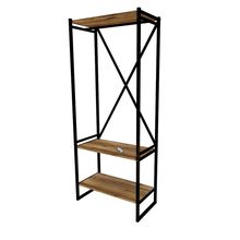 Product image of Comfo ღია გარდერობი/ფეხსაცმლის თარო მუქი ხის ფაქტურით