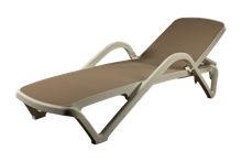 Product image of COMFORT ROOM პლასმასის შეზლონგი კრემისფერი ბადით
